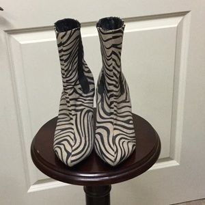 Zebra print Ankle Boots